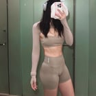 Gym nudes, flashing my tiny tits after workout