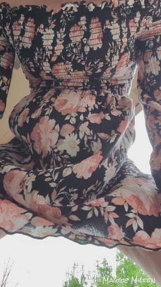 80s prom dress, no panties, all milf buns