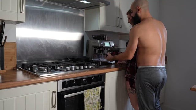 Morning kitchen fuck