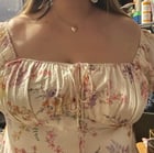 Teasing you in my new dress 🤍