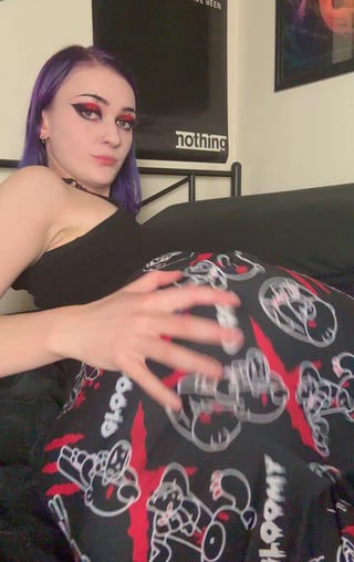 How a goth slut welcomes you home