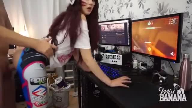 D.Va Cosplay Girl Gets Fucked