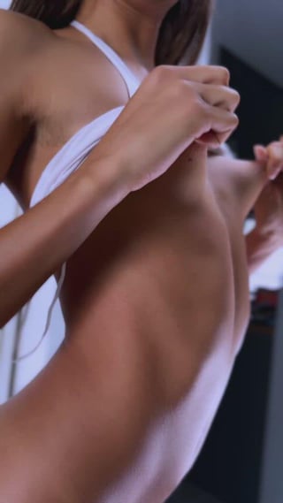 Pinch my tiny tits