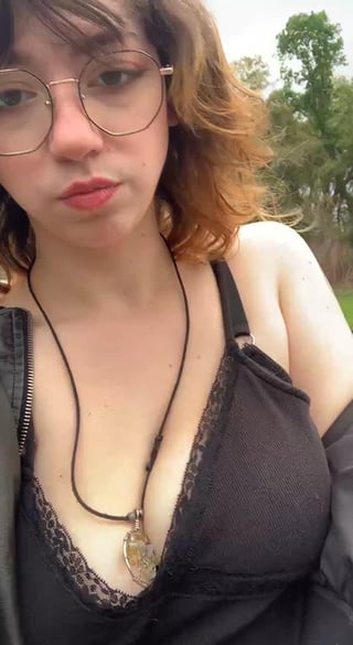 Nipple reveal at the park