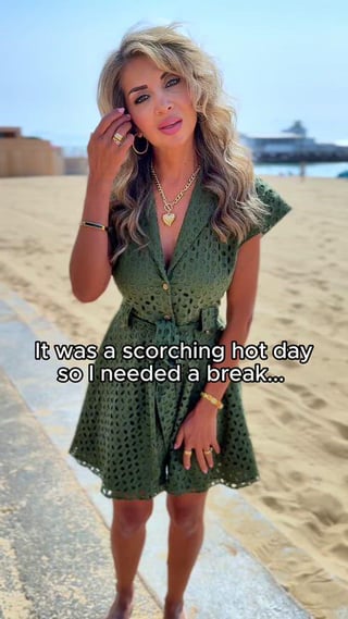 The best thing to do in a heatwave is to finger myself and let the heat out