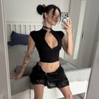 Punk girls are not shy about showing off their bodies