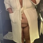 The robe in the hotel is too small for me!