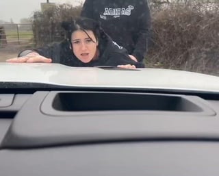 My husband wanted to try being cucked in the public. He waited in the car and watched as another guy fucked me all over the hood of our car