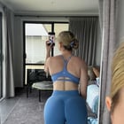 Gym girl stripping