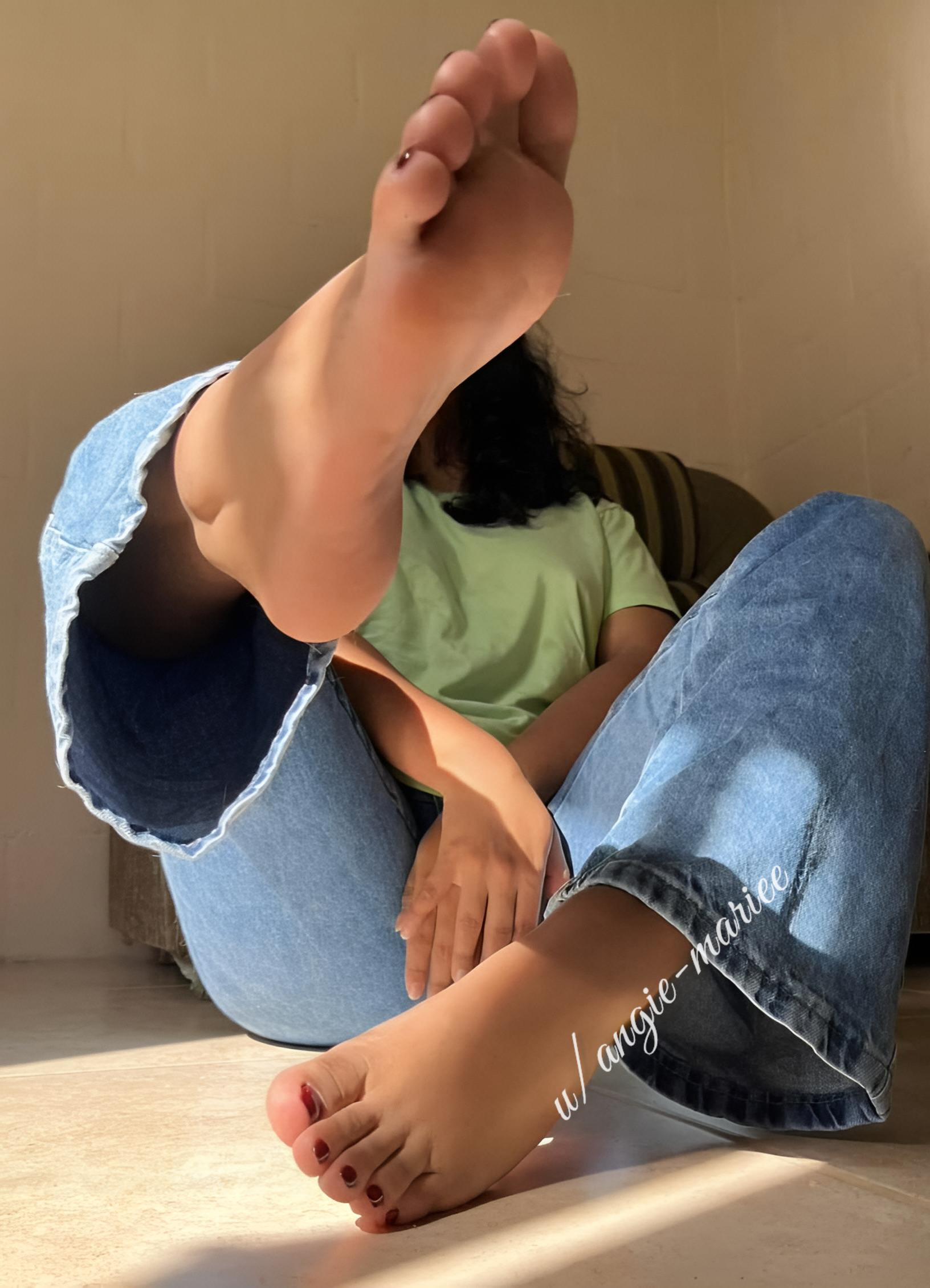 My sweaty feet deserve to be worship after I get home from work?