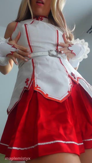 Asuna’s upskirt view (maplemistyx) [Sword art online]