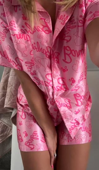 I look better when my Barbie pjs are on the floor