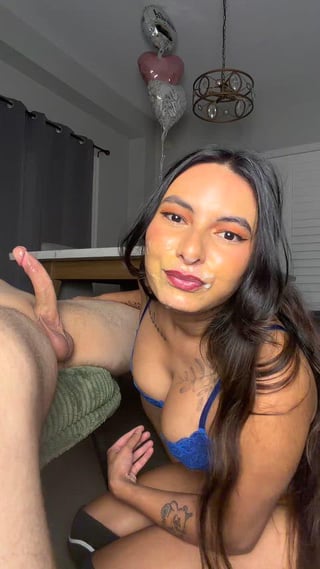 I love draining him on my face (wait for the cumshot!)