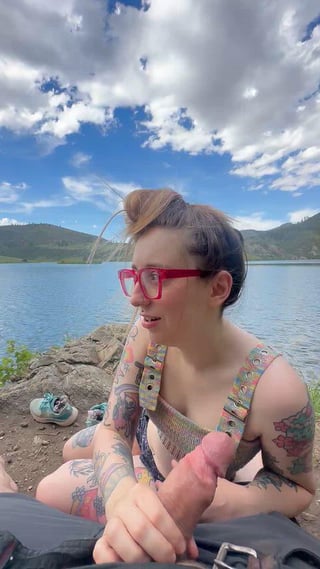 This is what happens when you bring me to a cool hiking spot