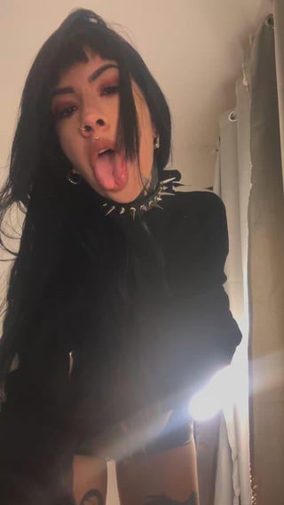 I’m pure goth slut from head to toe