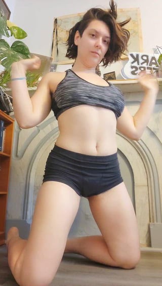 Taking my top off for daddy