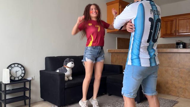 Our celebration after the World Cup final