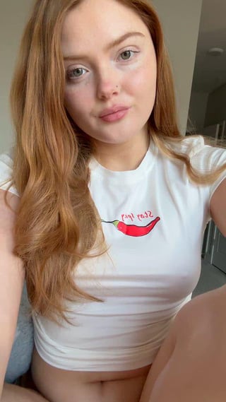 Revealing these tiny ginger tits ;)