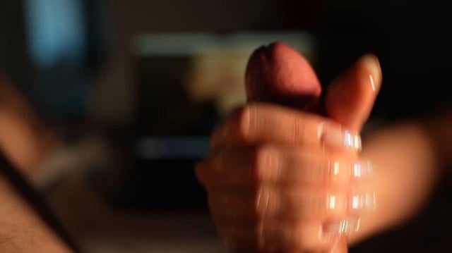 Giving hubby and a handjob to videos of me fucking other men is peek lifestyle for me…