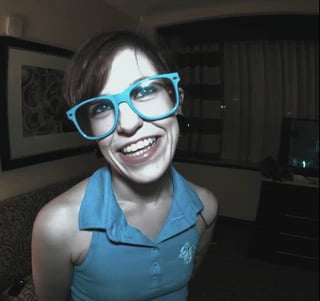 nerdy milf gets slutted out in a hotel room
