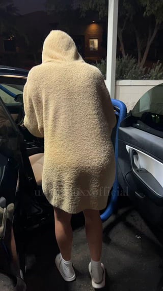 Being a good wife and helping my husband clean the car