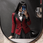 a naughty asian girl dressed as yumeko jabami… wanna gamble with me, baby? :3♠️❤️🔥