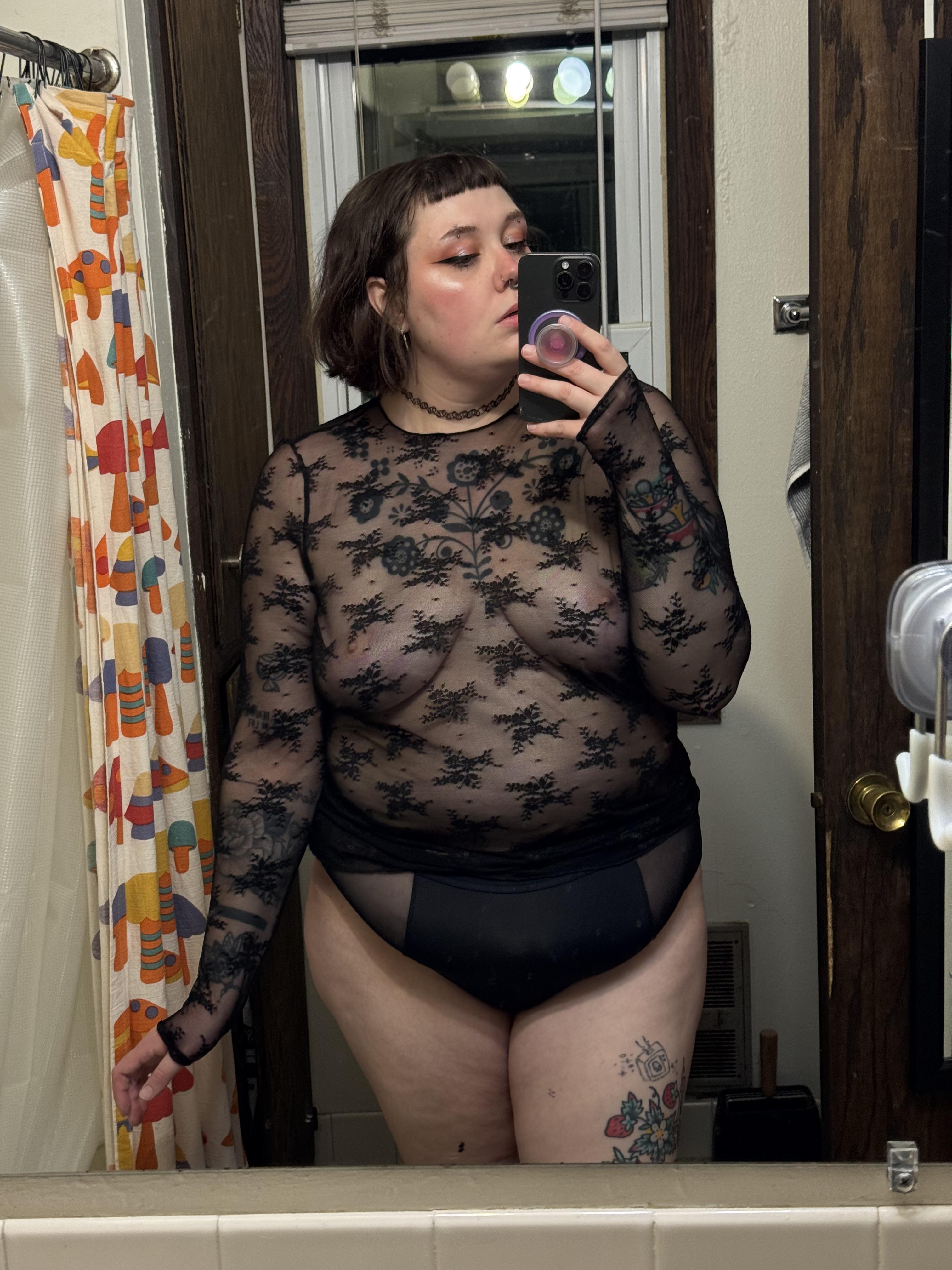 Technically I have a shirt on, though I probably shouldn’t leave my house like this.
