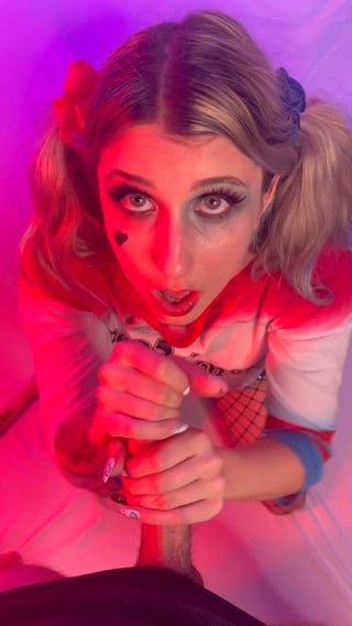 Harley Quinn gets a facial