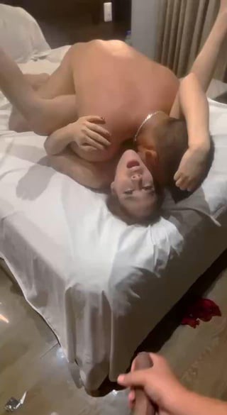 He made me cum while hubby watch