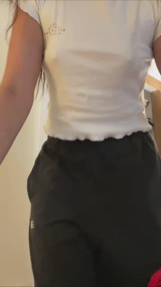 I’m showing off my small boobs