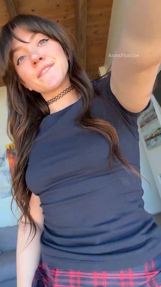 Wanna see what’s under my skirt? 😌