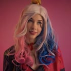 Harley Quinn cosplay and my birdy tooty fruity cosplays as Harley’s pet
